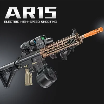 Gel Toy Gun Blaster Automatic, Electric Splatter Ball Toy Gun with Glasses, Fun Shooting Games(Without water bead)