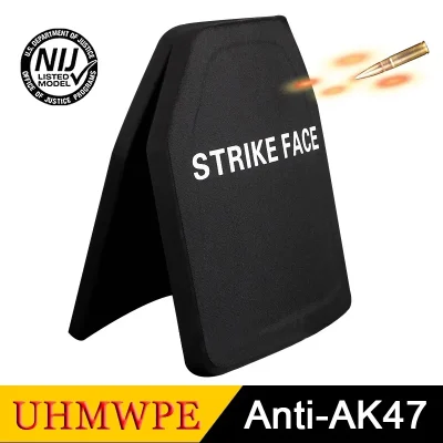 Bulletproof Plate10x12 Inches Light Tactical UHMWPE Bulletproof Protection Body Armor Vest Insert Plate